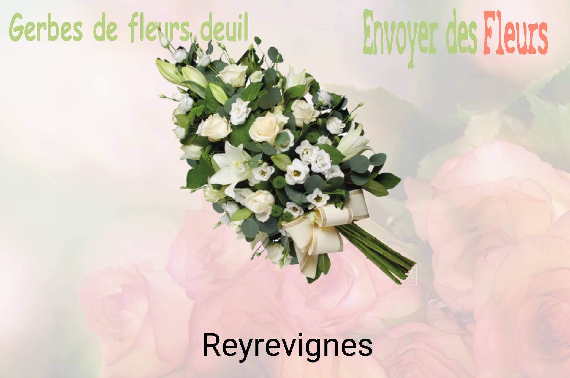 Gerbe de fleurs de deuil livrée à Reyrevignes